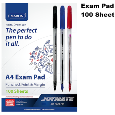 100L A4 Exam Pads - Punched 